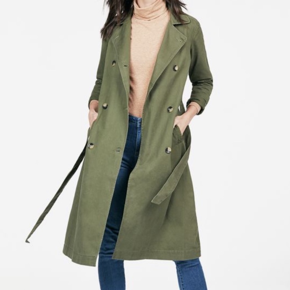 JustFab Belted Trench 1X